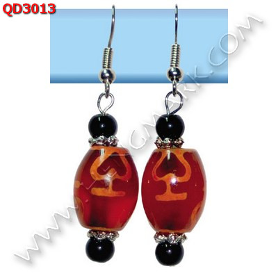 QD3013 ต่างหูหินทิเบต ราคา 259 บาท http://hengmark.com/view_product/QD3013.htm