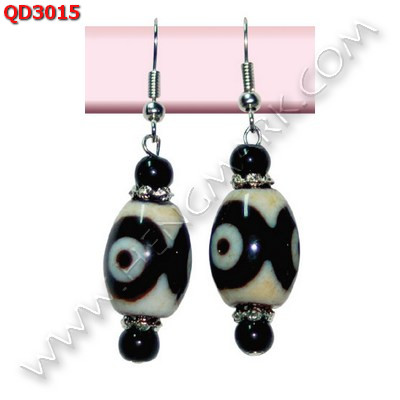 QD3015 ต่างหูหินทิเบต ราคา 459 บาท http://hengmark.com/view_product/QD3015.htm