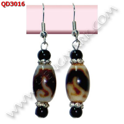 QD3016 ต่างหูหินทิเบต ราคา 459 บาท http://hengmark.com/view_product/QD3016.htm