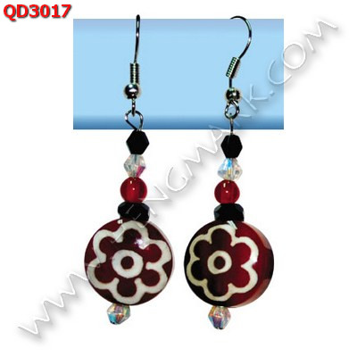 QD3017 ต่างหูหินทิเบต ราคา 259 บาท http://hengmark.com/view_product/QD3017.htm