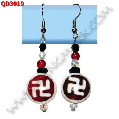 QD3019 ต่างหูหินทิเบต ราคา 259 บาท http://hengmark.com/view_product/QD3019.htm