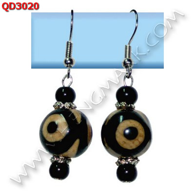 QD3020 ต่างหูหินทิเบต ราคา 259 บาท http://hengmark.com/view_product/QD3020.htm