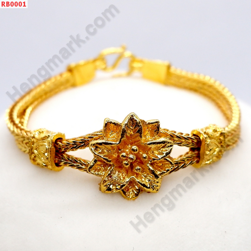 RB0001 สร้อยข้อมือทองเคลือบแก้ว ราคา 499 บาท http://hengmark.com/view_product/RB0001.htm