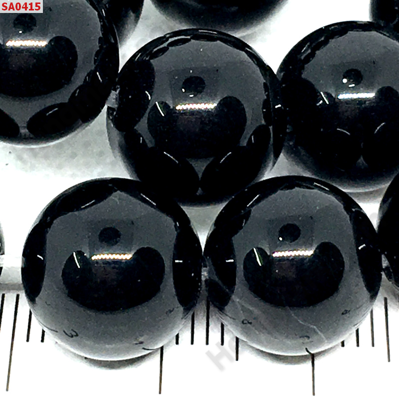SA0415 หินอะเกตดำ 12 มม. ราคา 20 บาท http://hengmark.com/view_product/SA0415.htm