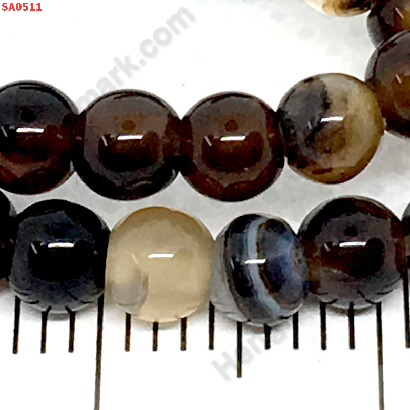 SA0511 หินอะเกตดำลาย เส้นละ ราคา 220 บาท http://hengmark.com/view_product/SA0511.htm