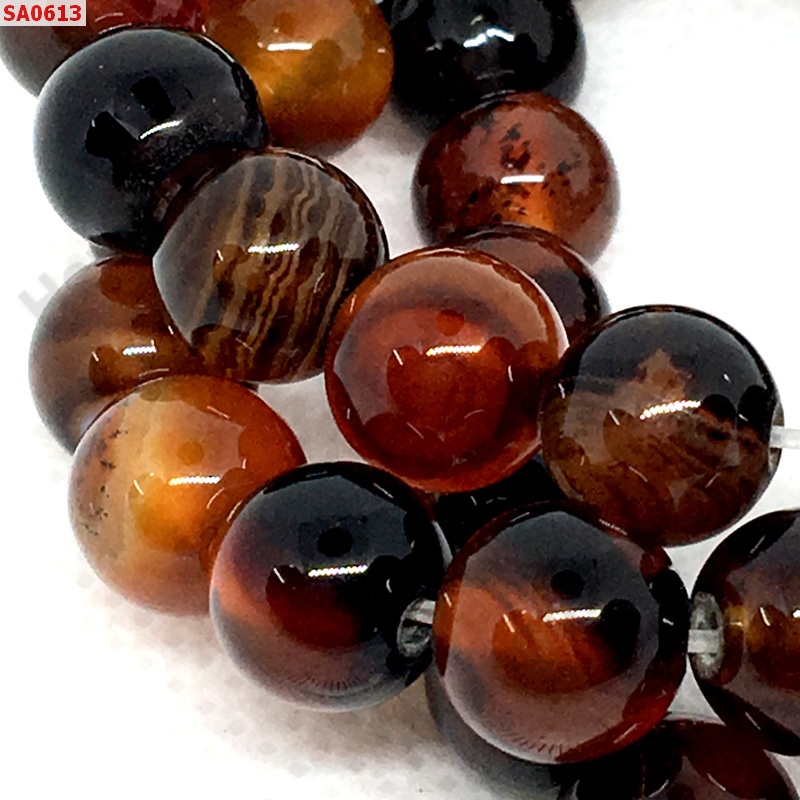 SA0613 หินอะเกตลาย คละสี  ราคา 10 บาท http://hengmark.com/view_product/SA0613.htm