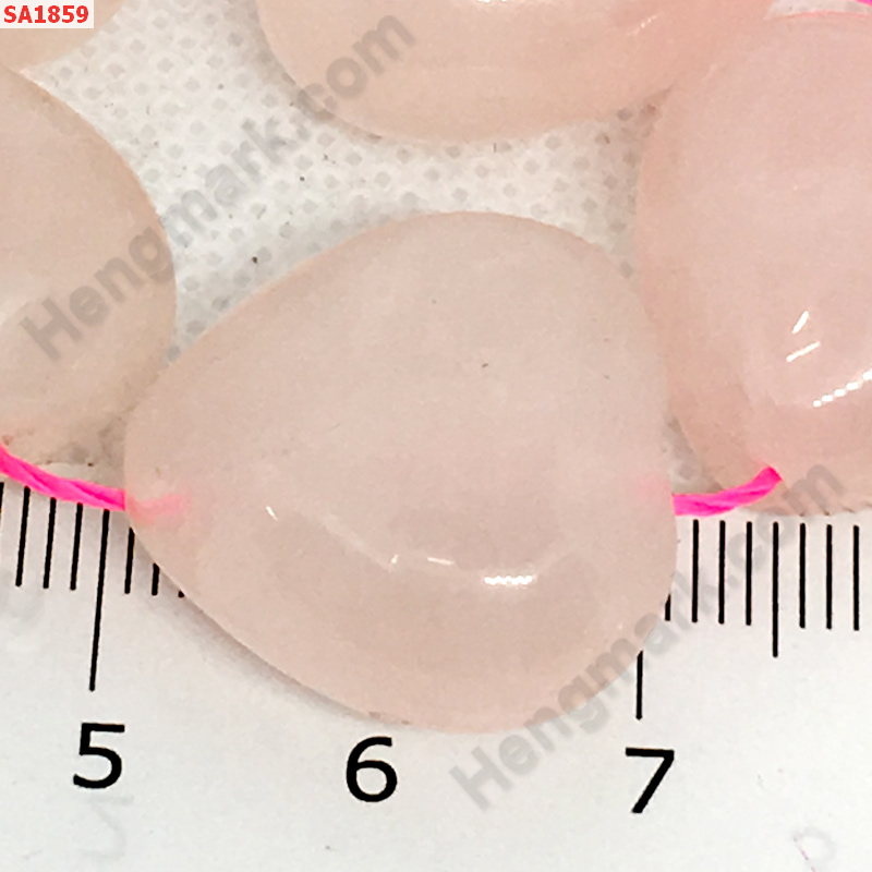 SA1859 โรสควอตซ์ (Rose Quartz) รูปหัวใจ ราคา 100 บาท http://hengmark.com/view_product/SA1859.htm