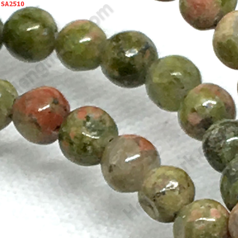 SA2510 ยูนาไค้ท์ (Unakite) เส้นละ ราคา 200 บาท http://hengmark.com/view_product/SA2510.htm