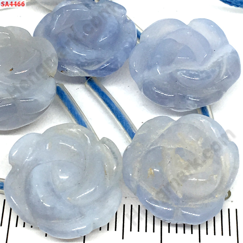SA4466 หินบลูอะเกต รูปดอกโบตั๋น ราคา 20 บาท http://hengmark.com/view_product/SA4466.htm