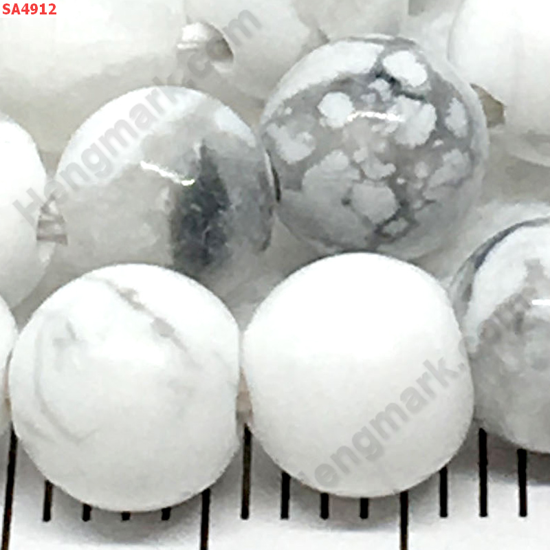 SA4912 ฮาวไล้ท์ Howlite เม็ดละ ราคา 5 บาท http://hengmark.com/view_product/SA4912.htm