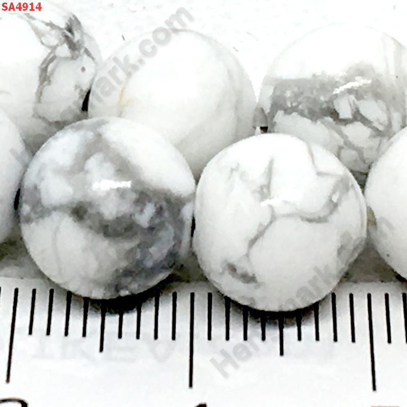 SA4914 หินฮาวไลท์ 10 มม. เม็ดละ ราคา 15 บาท http://hengmark.com/view_product/SA4914.htm