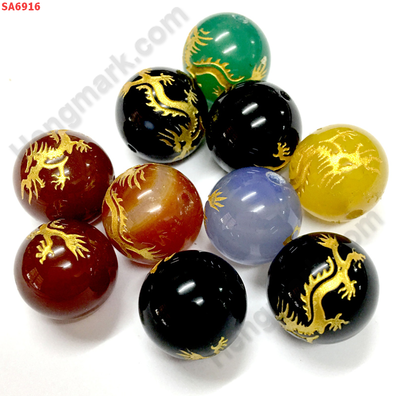 SA6916 หินอะเกต 7 สีลายมังกรทอง ราคาเป็นเม็ด ราคา 50 บาท http://hengmark.com/view_product/SA6916.htm