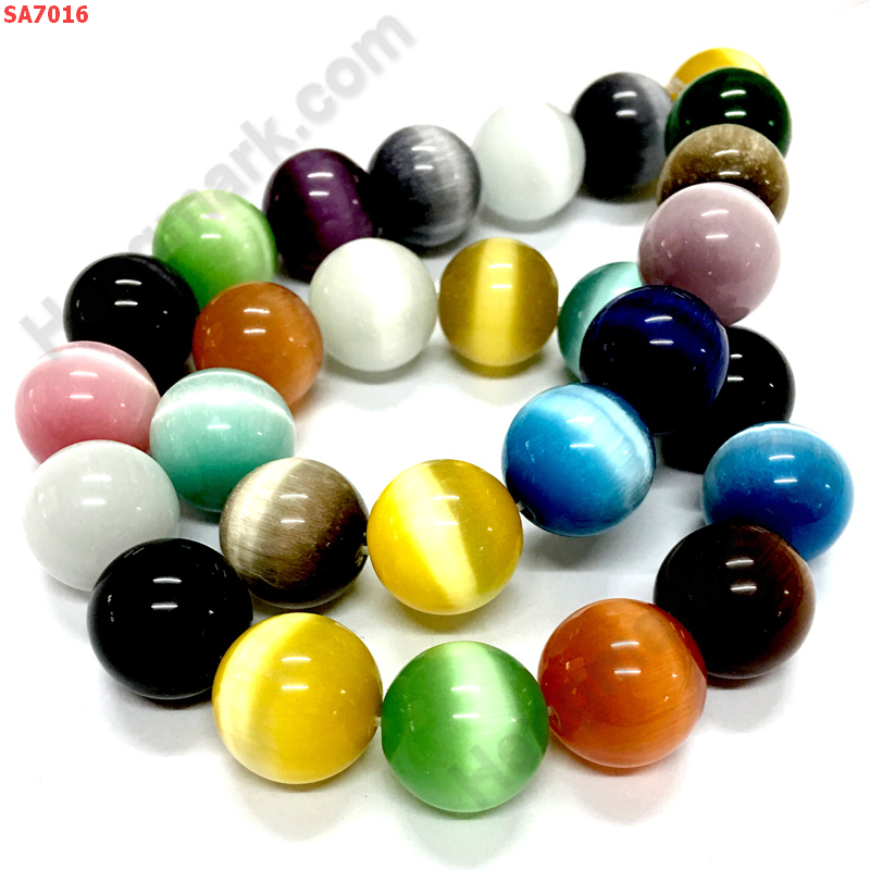 SA7016 หินลูกแก้วตาเมวคละสี ราคาต่อเม็ด ราคา 35 บาท http://hengmark.com/view_product/SA7016.htm