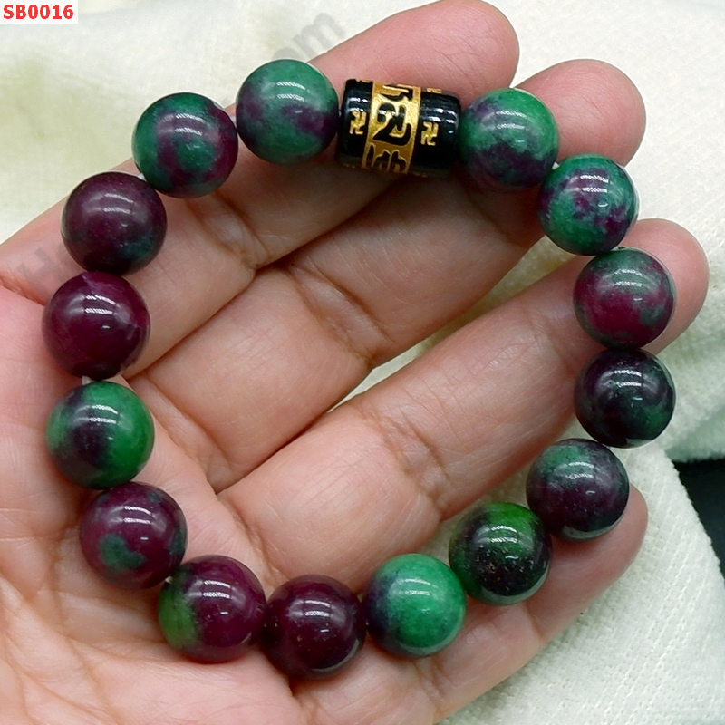 SB0016 สร้อยข้อมือรูบี้อินซอยไซท์+คาถาทิเบต ราคา 329 บาท http://hengmark.com/view_product/SB0016.htm