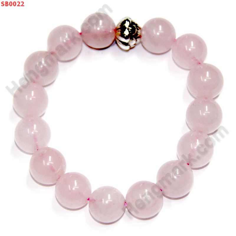 SB0022 สร้อยข้อมือโรสควอตซ์ ราคา 350 บาท http://hengmark.com/view_product/SB0022.htm