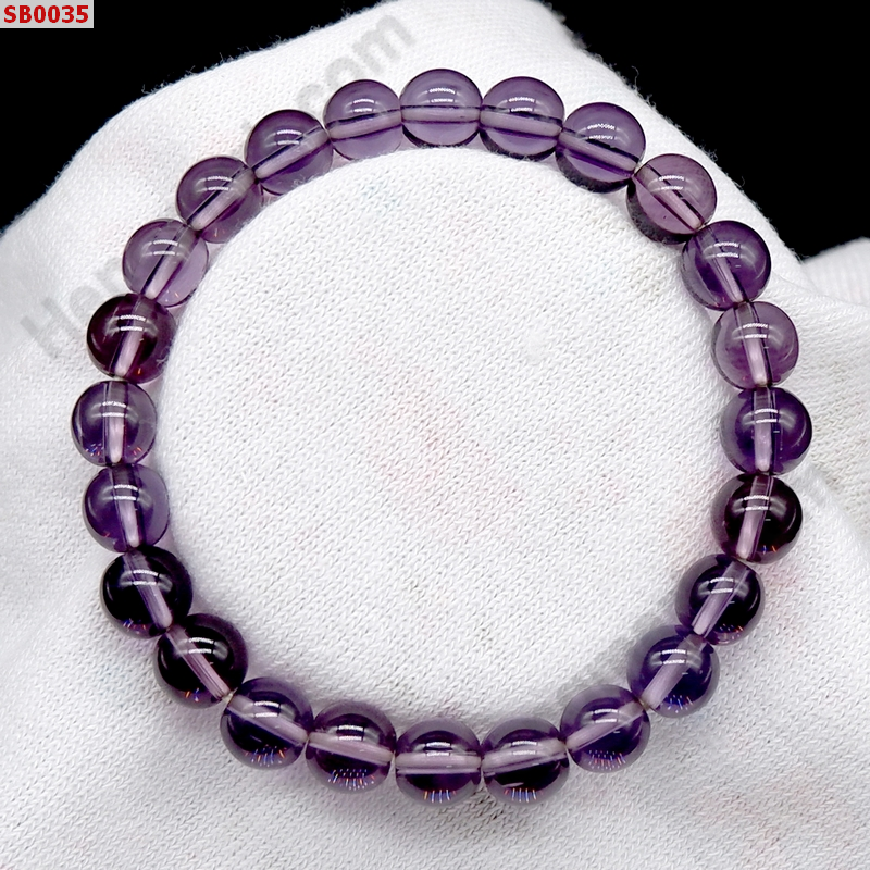 SB0035 สร้อยข้อมืออะเมทิสต์ม่วงอ่อน ราคา 499 บาท http://hengmark.com/view_product/SB0035.htm