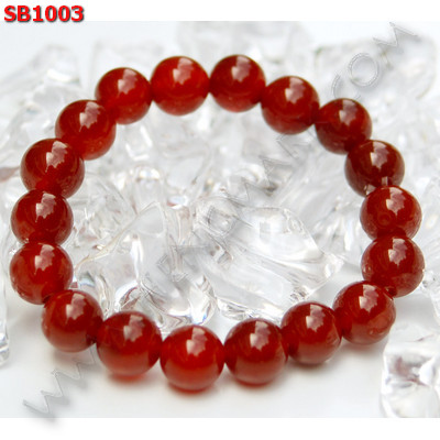 SB1003 สร้อยข้อมือหินคาร์เนเลียน ราคา 290 บาท http://hengmark.com/view_product/SB1003.htm