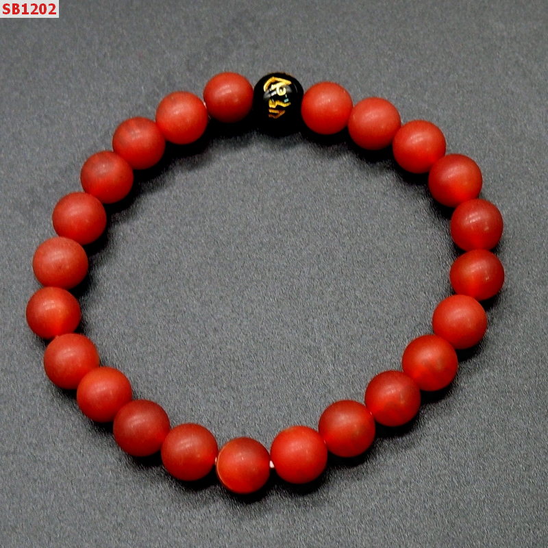SB1202 สร้อยข้อมือหินคาร์เนเลียนขัดด้าน ราคา 229 บาท http://hengmark.com/view_product/SB1202.htm