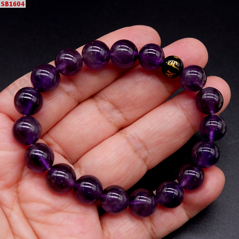 SB1604 สร้อยข้อมืออเมทิสต์A+หินคาถาทิเบต ราคา 369 บาท http://hengmark.com/view_product/SB1604.htm