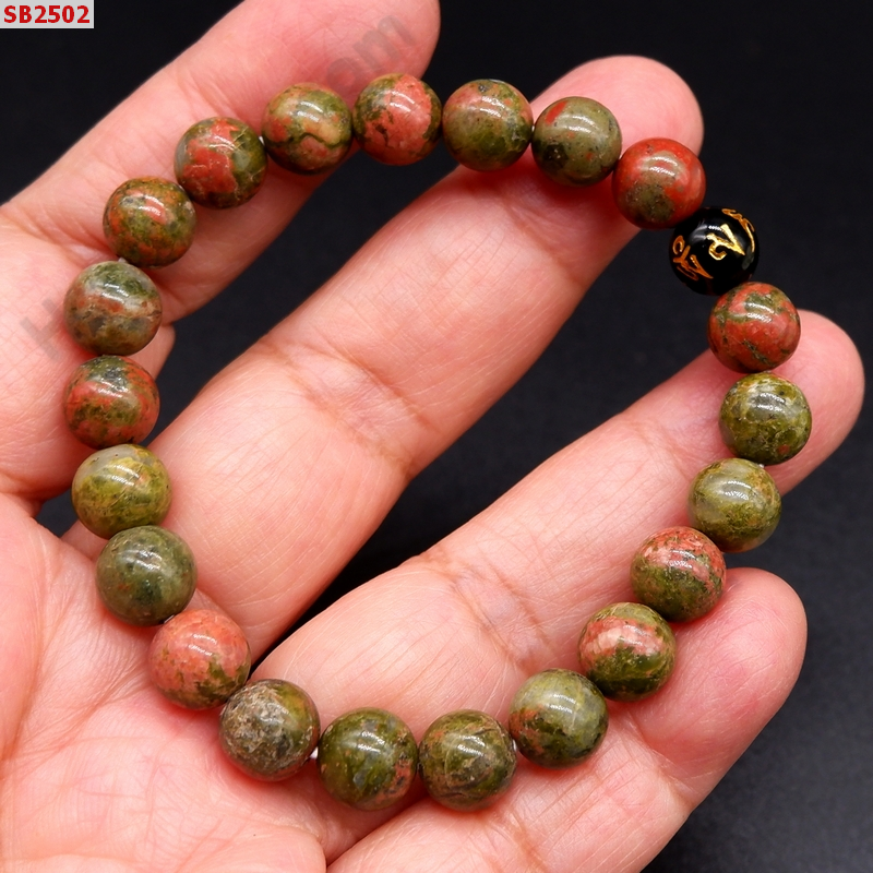 SB2502 สร้อยช้อมือหินยูนาไค้ท์+คาถาทิเบต ราคา 239 บาท http://hengmark.com/view_product/SB2502.htm