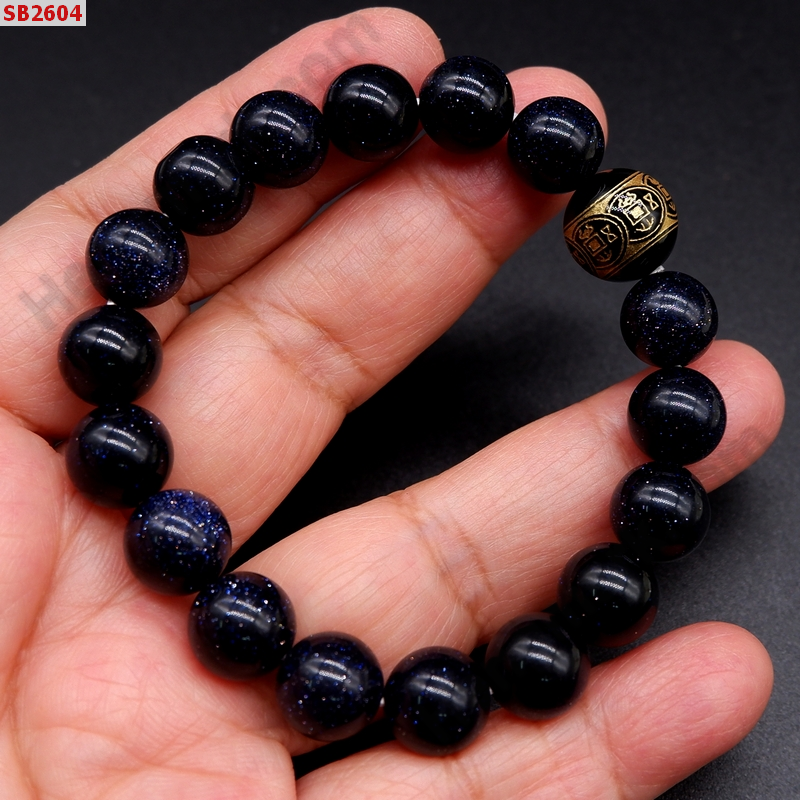 SB2604 สร้อยช้อมือหินหินทรายเงิน+หินลายเหรียญจีน ราคา 299 บาท http://hengmark.com/view_product/SB2604.htm