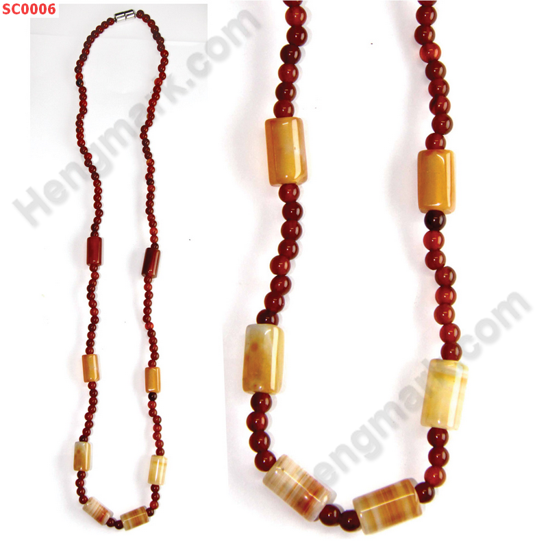 SC0006 สร้อยคอหินคาร์เนเลียน ราคา 299 บาท http://hengmark.com/view_product/SC0006.htm