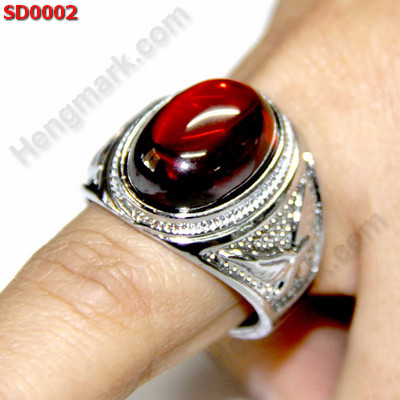 SD0002 แหวนเพชรพญานาค สีแดง ราคา 200 บาท http://hengmark.com/view_product/SD0002.htm
