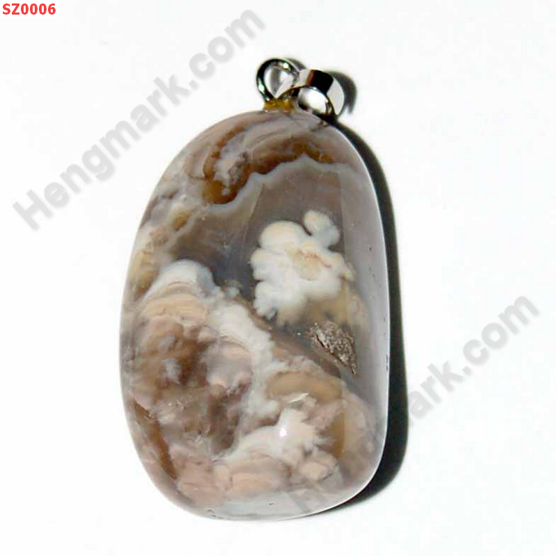 SZ0006 จี้หินธรรมชาติอะเก็ต ราคา 99 บาท http://hengmark.com/view_product/SZ0006.htm
