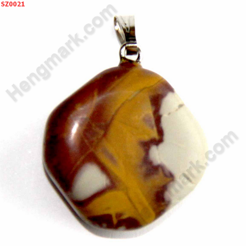 SZ0021 จี้หินธรรมชาติ แจ๊สเปอร์ ราคา 99 บาท http://hengmark.com/view_product/SZ0021.htm