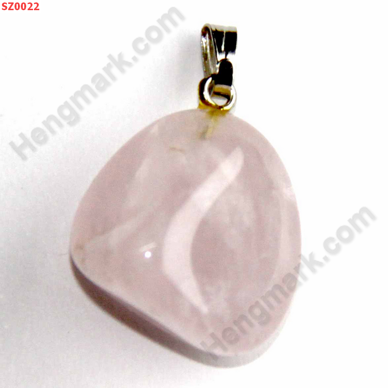 SZ0022 จี้หินธรรมชาติ โรสควอตซ์ ราคา 99 บาท http://hengmark.com/view_product/SZ0022.htm