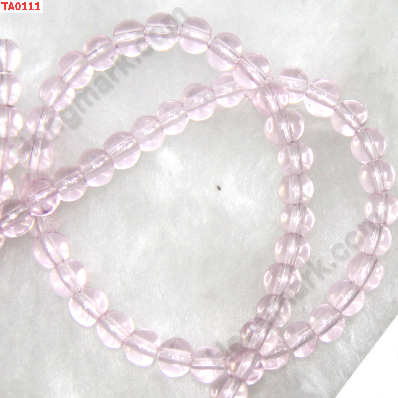 TA0111 ลูกปัดแก้วสีชมพู ราคา 1 บาท http://hengmark.com/view_product/TA0111.htm