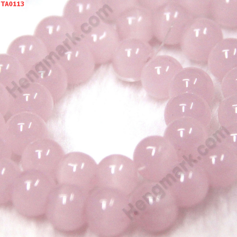 TA0113 ลูกปัดแก้วสีชมพู ราคา 5 บาท http://hengmark.com/view_product/TA0113.htm