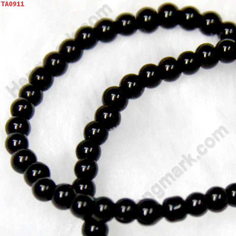 TA0911 ลูกปัดแก้วสีดำ ราคา 1 บาท http://hengmark.com/view_product/TA0911.htm