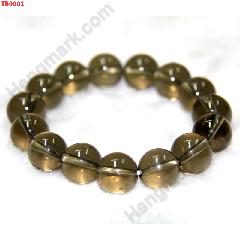 TB0001 สร้อยข้อมือลูกปัดแก้วสีควัน ราคา 245 บาท http://hengmark.com/view_product/TB0001.htm
