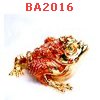 BA2016 : คางคกสวรรค์ทองเหลืองลงยาประดับคริสตัล