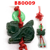 BB0009 : กิเลนหยกสีเขียวเข้ม แขวนมือถือ