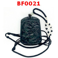 BF0021 : สร้อยคอจี้มังกรหยกดำ