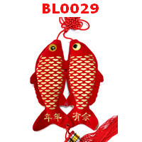 BL0029 :  ปลาคู่ พิมพ์สีทอง