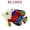 BL1003 : ปลาลงยาประดับคริสตัล