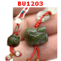 BU1203 : หมูหยก แขวนมือถือ