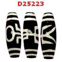 D25223 : หิน DZI ลายผู้สูงศักดิ์