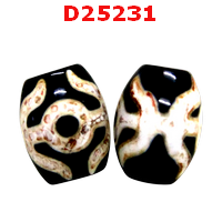 D25231 : หินDZIลายผู้สูงศักดิ์