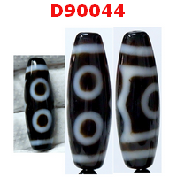 D90044 : หิน DZI ลาย 3 ตา