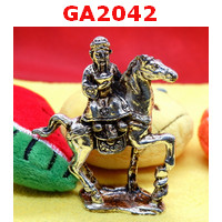GA2042 : ไฉ่ซิงเอี๊ยขี่ม้าโลหะสีเงิน