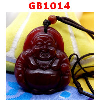 GB1014 : สร้อยคอ จี้พระสังกัจจายน์ หินสีแดง