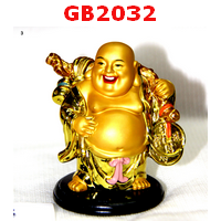 GB2032 : พระสังกัจจัยน์เรซิ่นเคลือบทอง