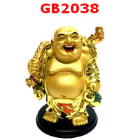 GB2038 : พระสังกัจจัยน์เรซิ่นเคลือบทอง