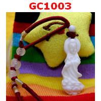GC1003 : สร้อยคอเจ้าแม่กวนอิม หินขาว