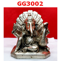 GG3002 : พระพิฆเนศนั่งกับนกยูง