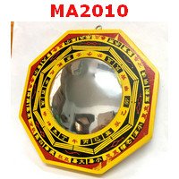 MA2010 : ยันต์แปดทิศกรอบไม้ กระจกนูน